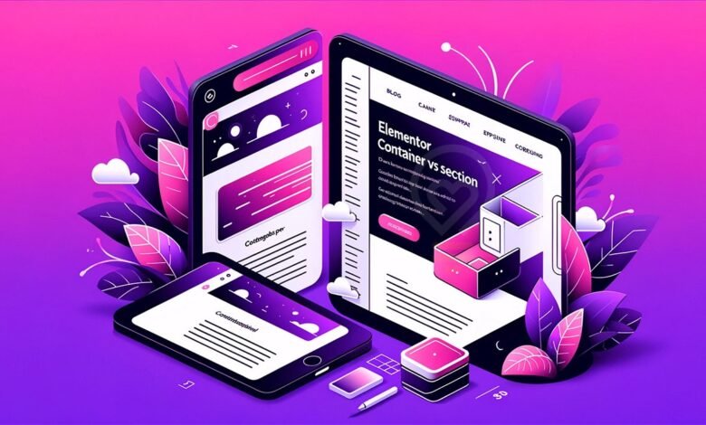 Elementor Container vs Section