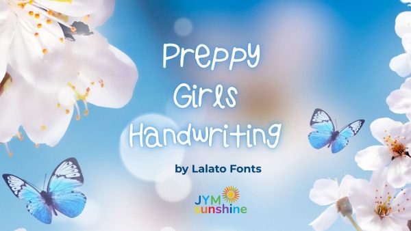 Preppy Girls Handwriting Font